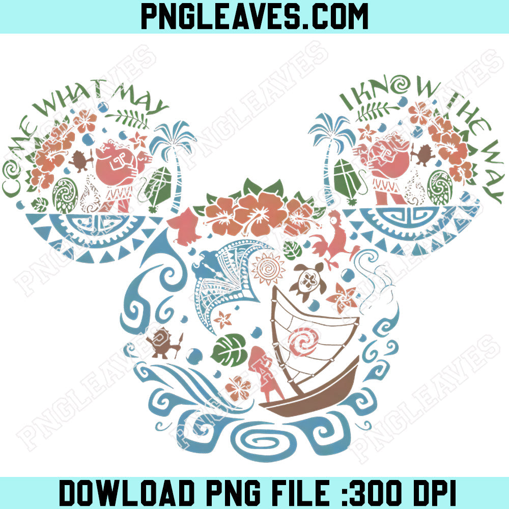 Mouse Moana Png, Mickey Mouse Ears Moana Png