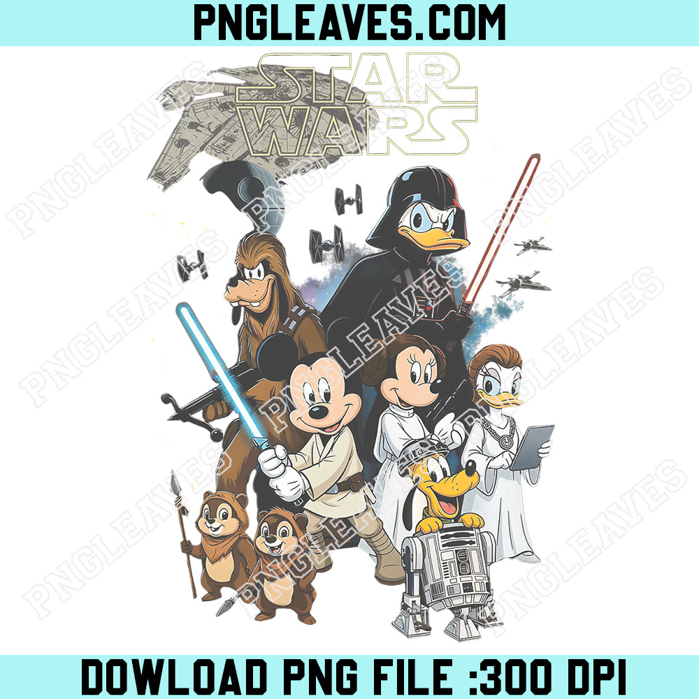 Disney Disguise Star Wars Png, Retro Mickey And Friends Disguise Png, Family Vacation Png