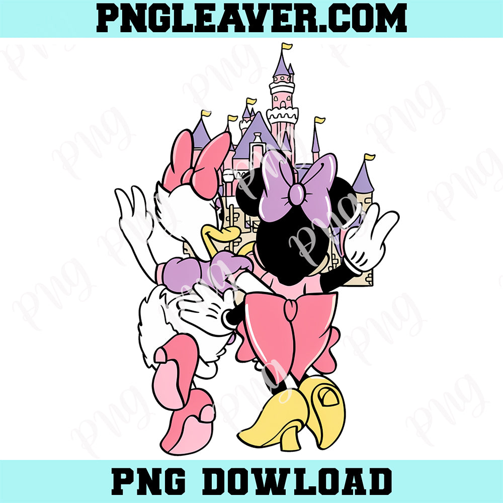 Disney Minnie Daisy Summer Funny Png, Girls Just Wanna Have Png, Disney Besties Png