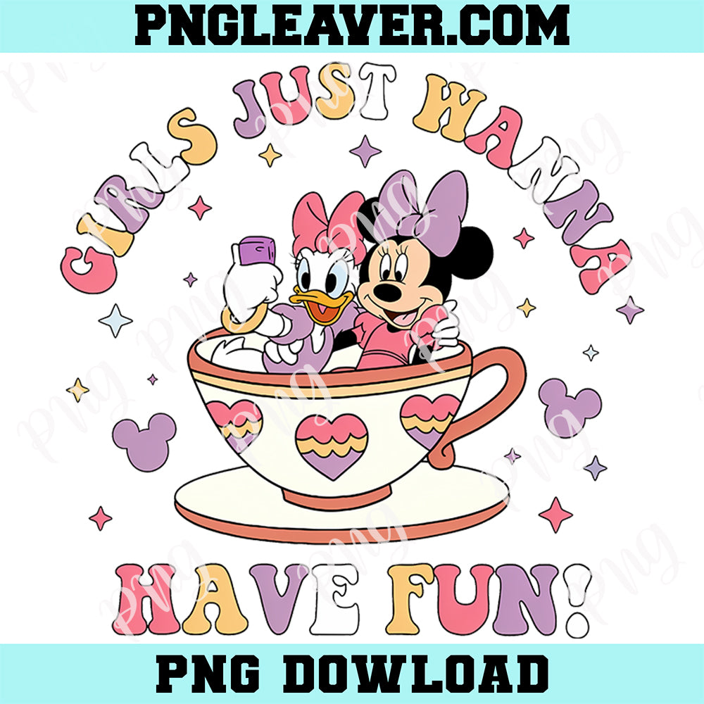 Girls Just Wanna Have Sun png, Disney Besties Png, Disneyworld Disney Summer Png
