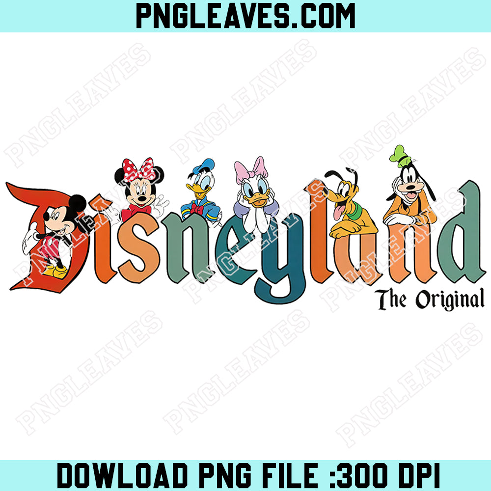 Disneyland The Original Png, Mickey and Friends Png, Disneyland Png