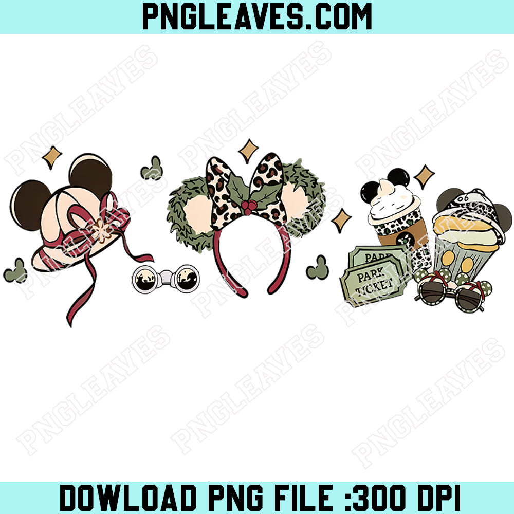 Coquette Bows Mickey Friends Leopard Animal Kingdom Png, Disney Let's Get Wild Png