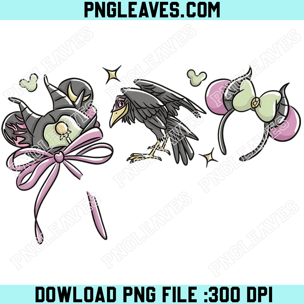 Coquette Bow Maleficent PNG, Disney Villain Maleficent PNG, Princess Aurora Disney PNG