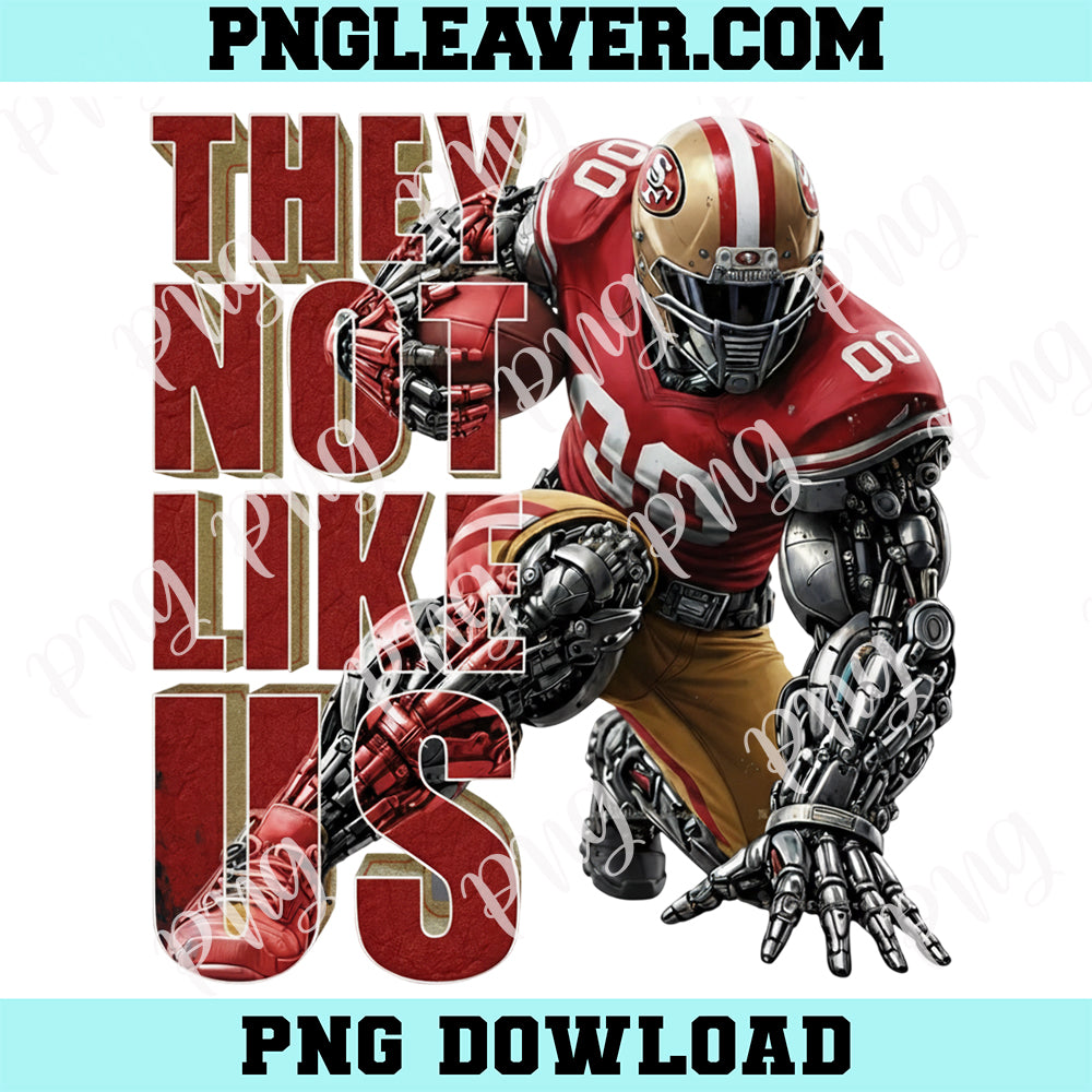 49ers Mascot Robot Design PNG, Football Robot Png