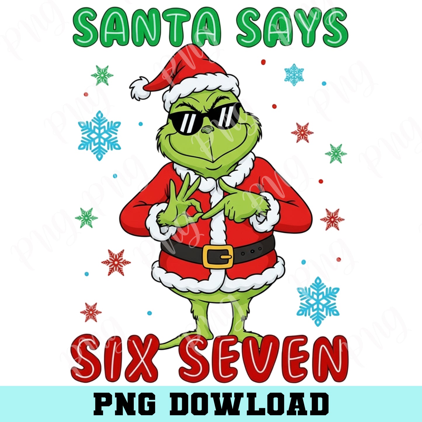 Grinch Two Sided Funny 6 7 Checkered Hat Mean Guy Png, Kids Christmas Png, Six Seven Meme Png