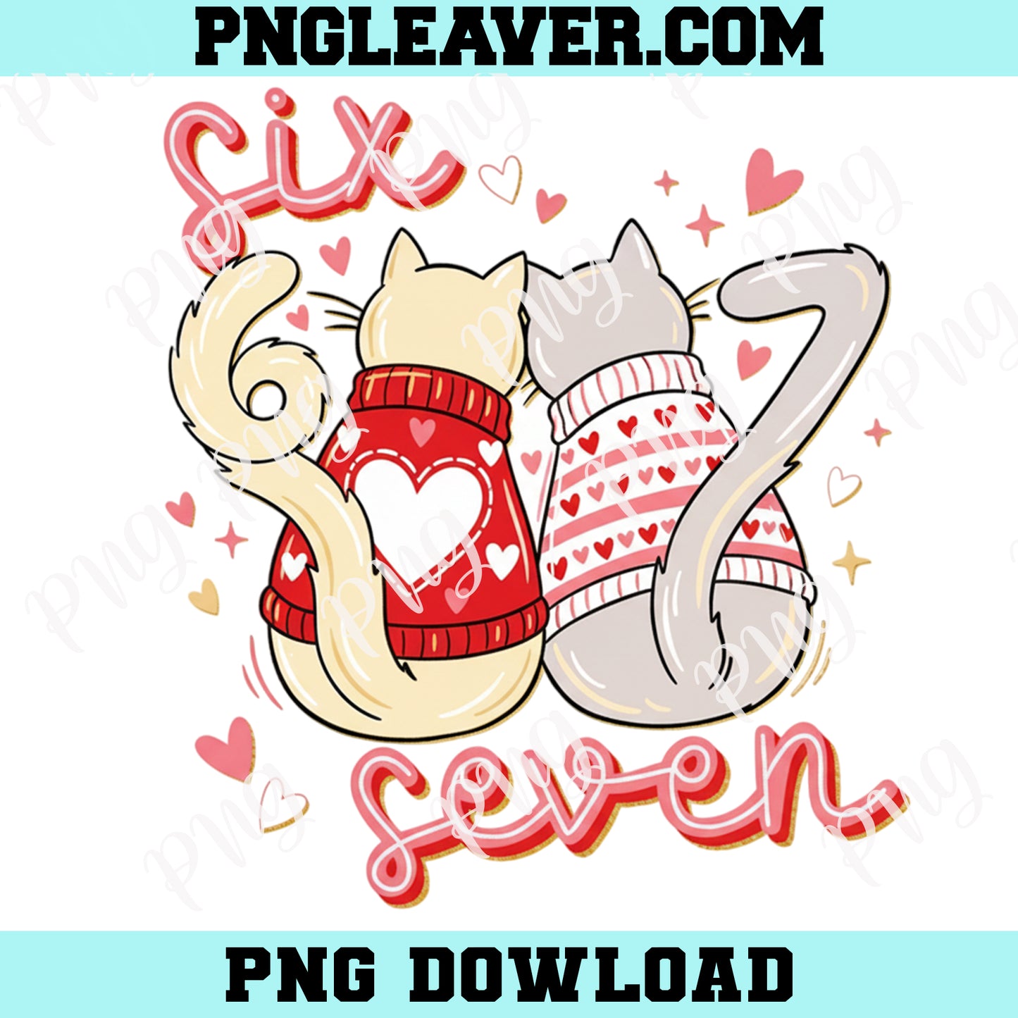 Cats Valentine 6 7 PNG, 67 Six Seven Valentines Png, Cat Valentine Png, Trendy Funny Shirt Png