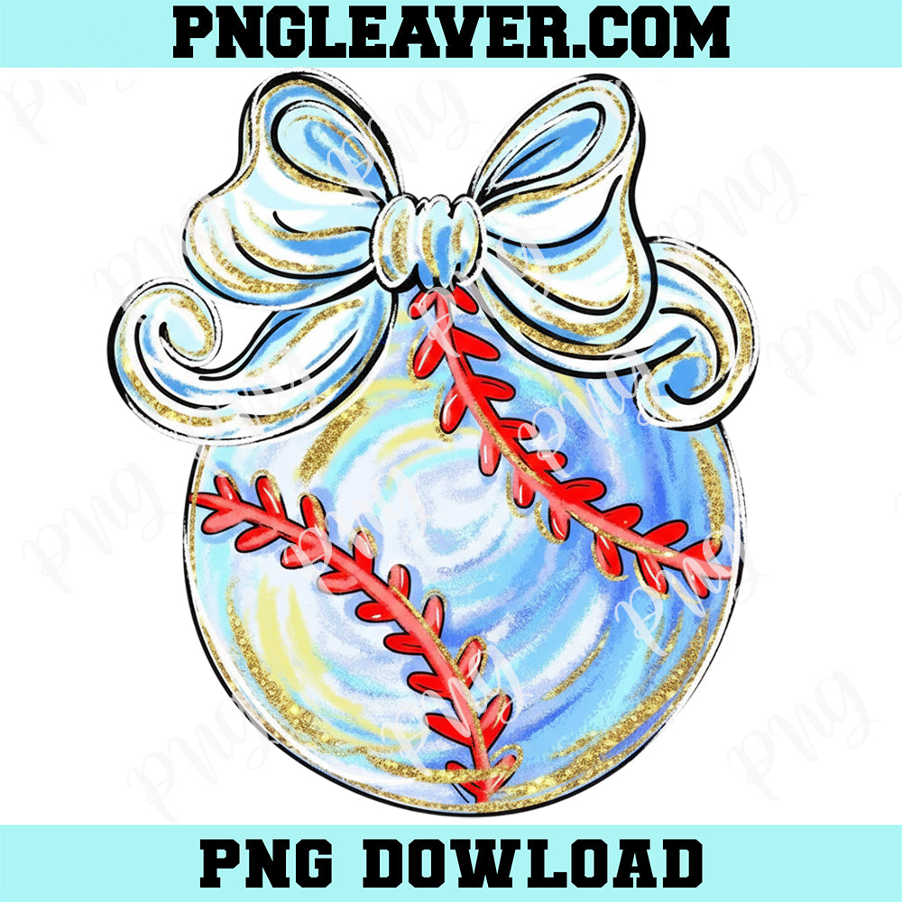 Coquette Baseball Brushstroke Png, Softball Brushstroke Png, Preppy Game Day Png