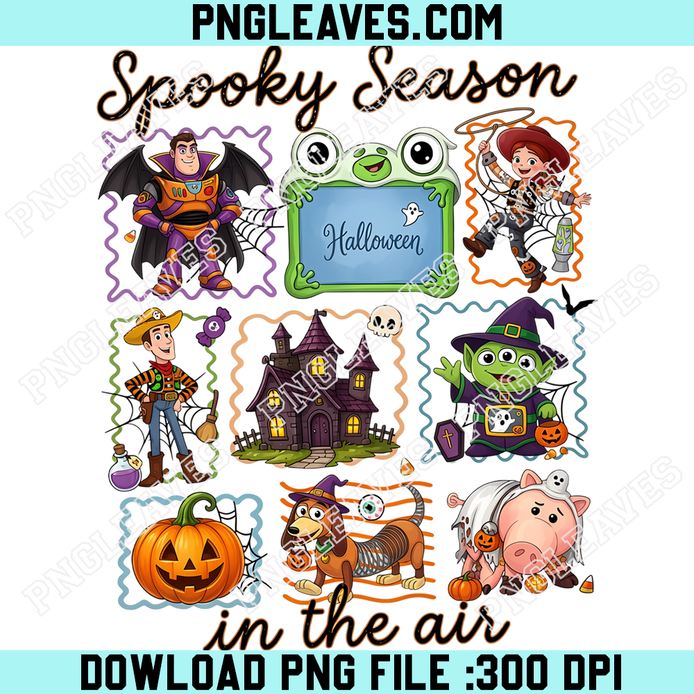 Disney Halloween Character Patchwork PNG, Mickey Minnie Goofy Donald Spooky Party Art