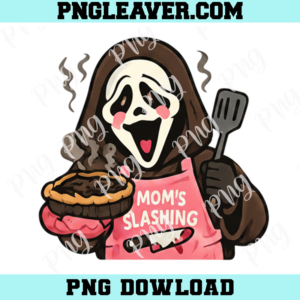 Ghost Mom Slashing Png, Funny Horror Mom Png, Spooky Mother’s Day Png