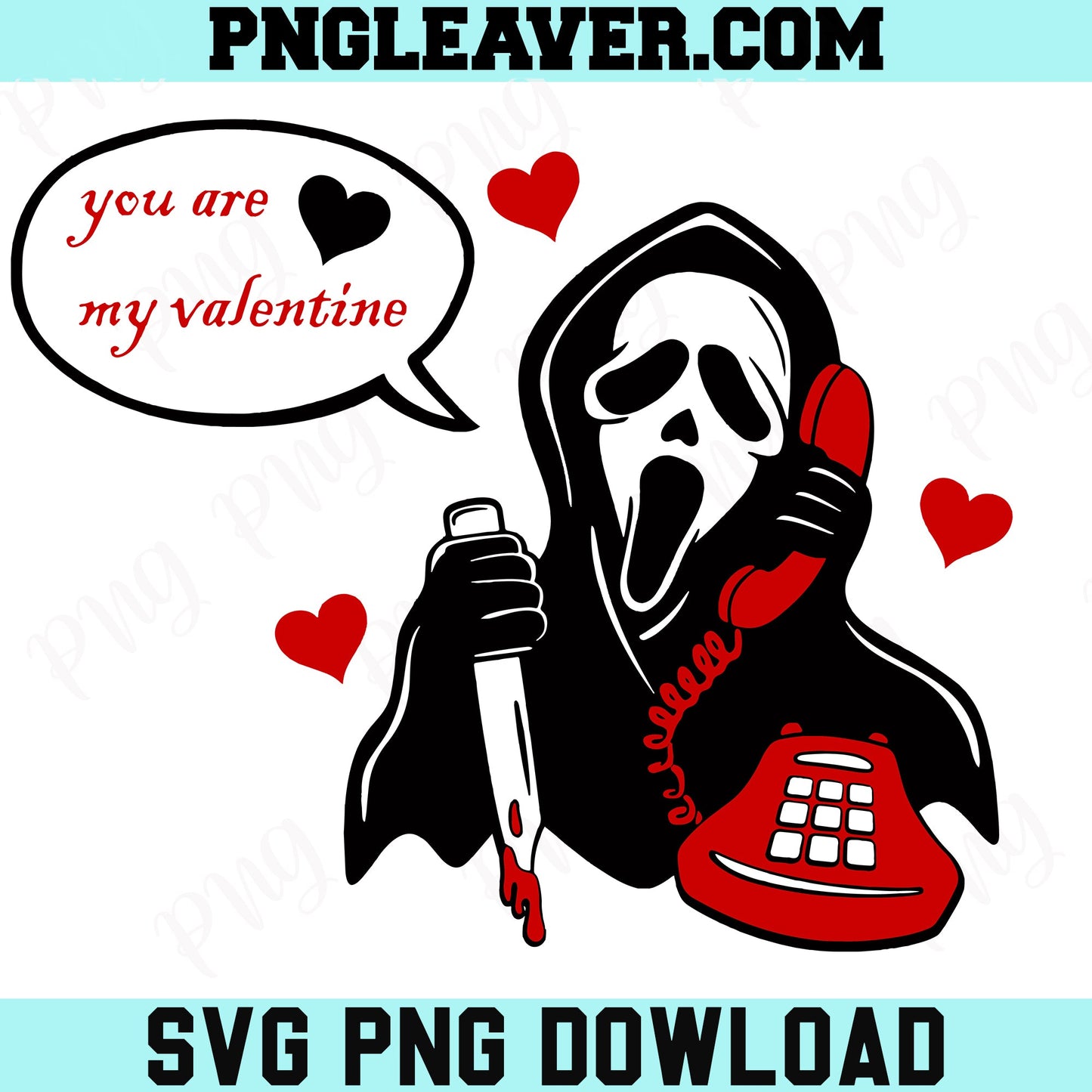 Ghostface Valentine Png Svg, You are Ghost Heart Svg, Call Svg
