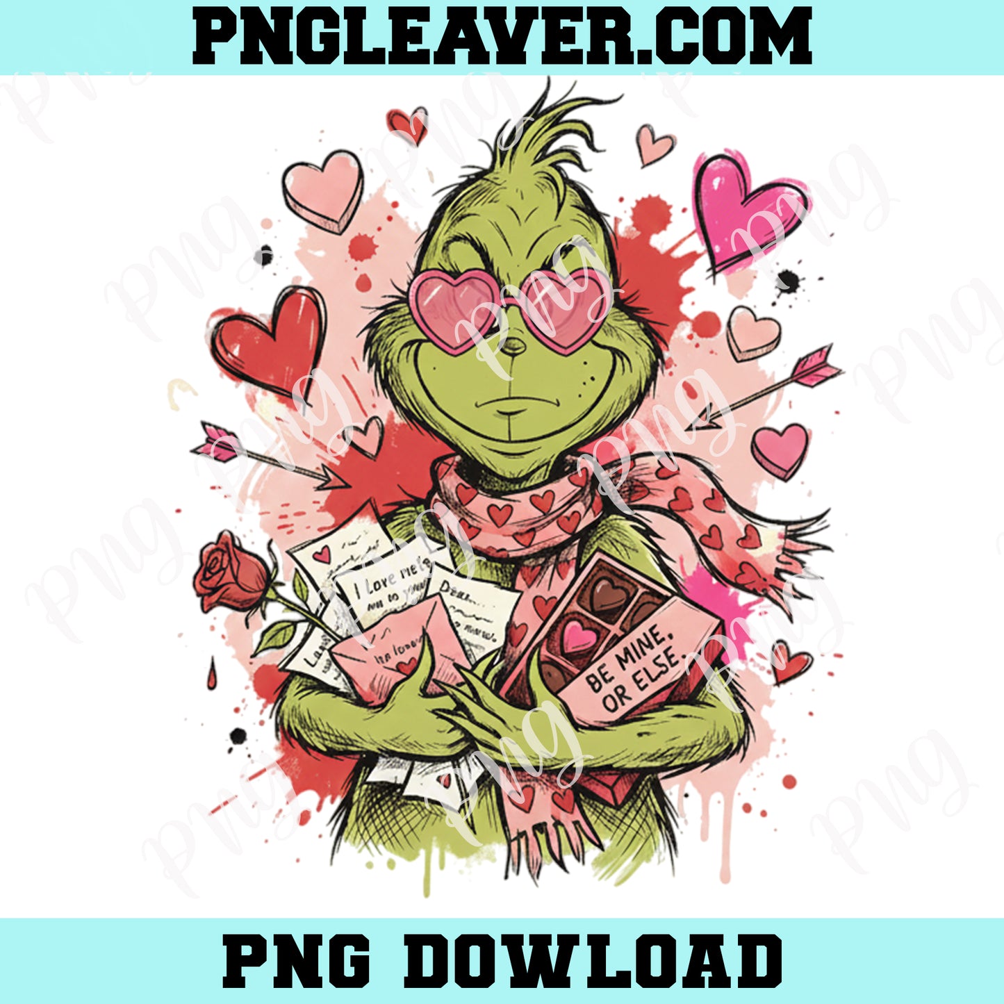 Grinch Valentine PNG, Be Mine Or Else Shirt Design Png, Funny Grinch Valentine, Retro Valentine PNG