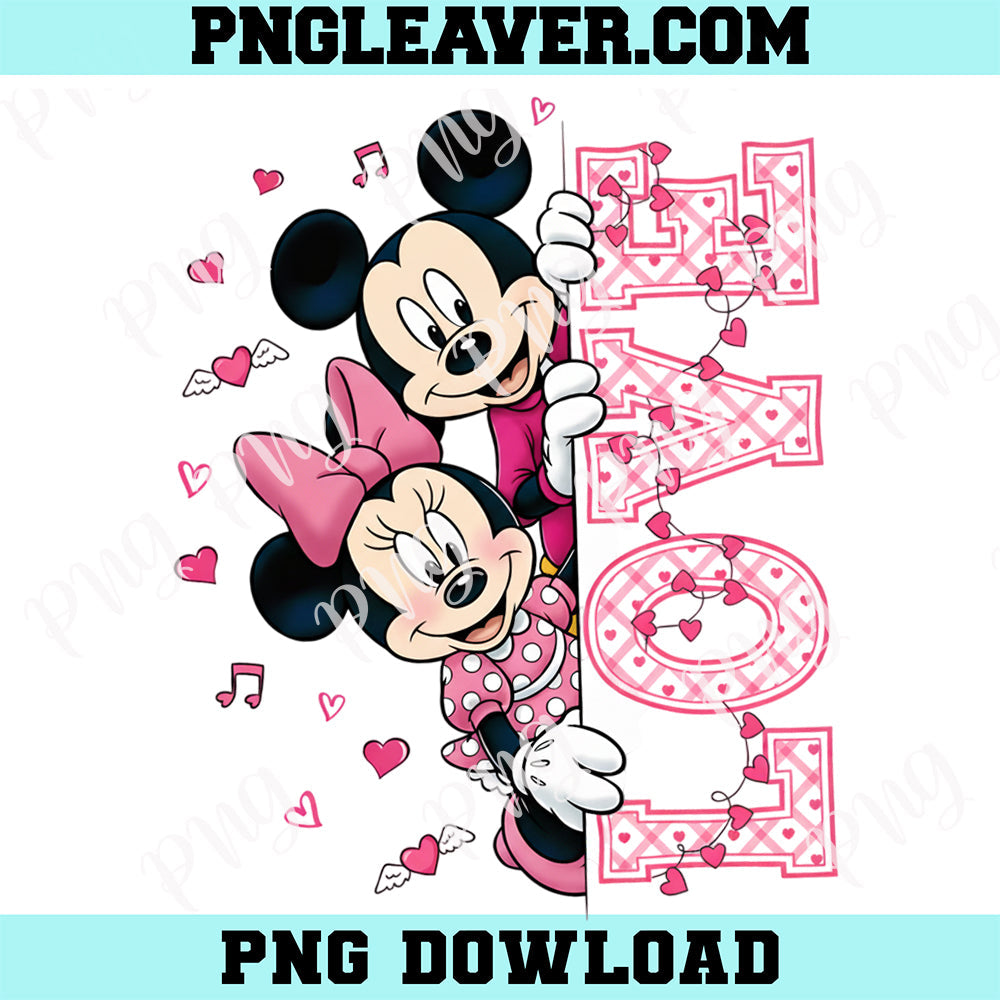 Mouse And Friends Valentine Png, Valentine Movie Png, Pink Valentine Cartoon Characters Png