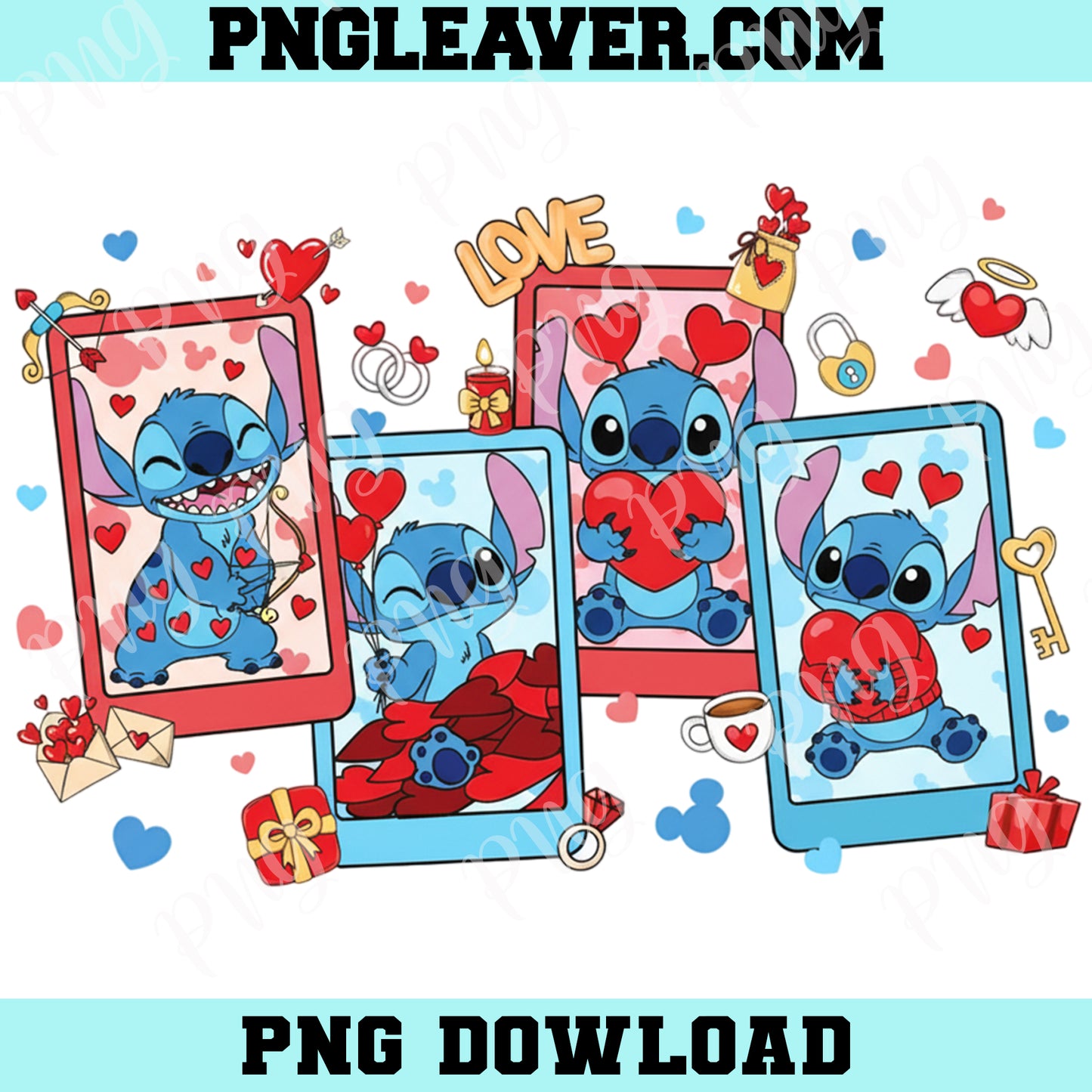 Stitch Happy Valentine Day Shirt Design Png, Frame Stitch Valentine Coquette Png