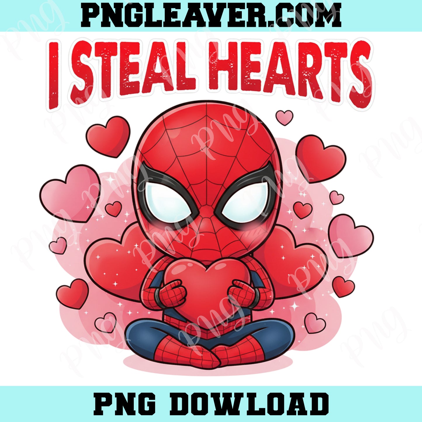 Baby Spiderman Happy Valentine Day Png, Valentine Superhero Shirt Design Png, Spiderman Heart Png