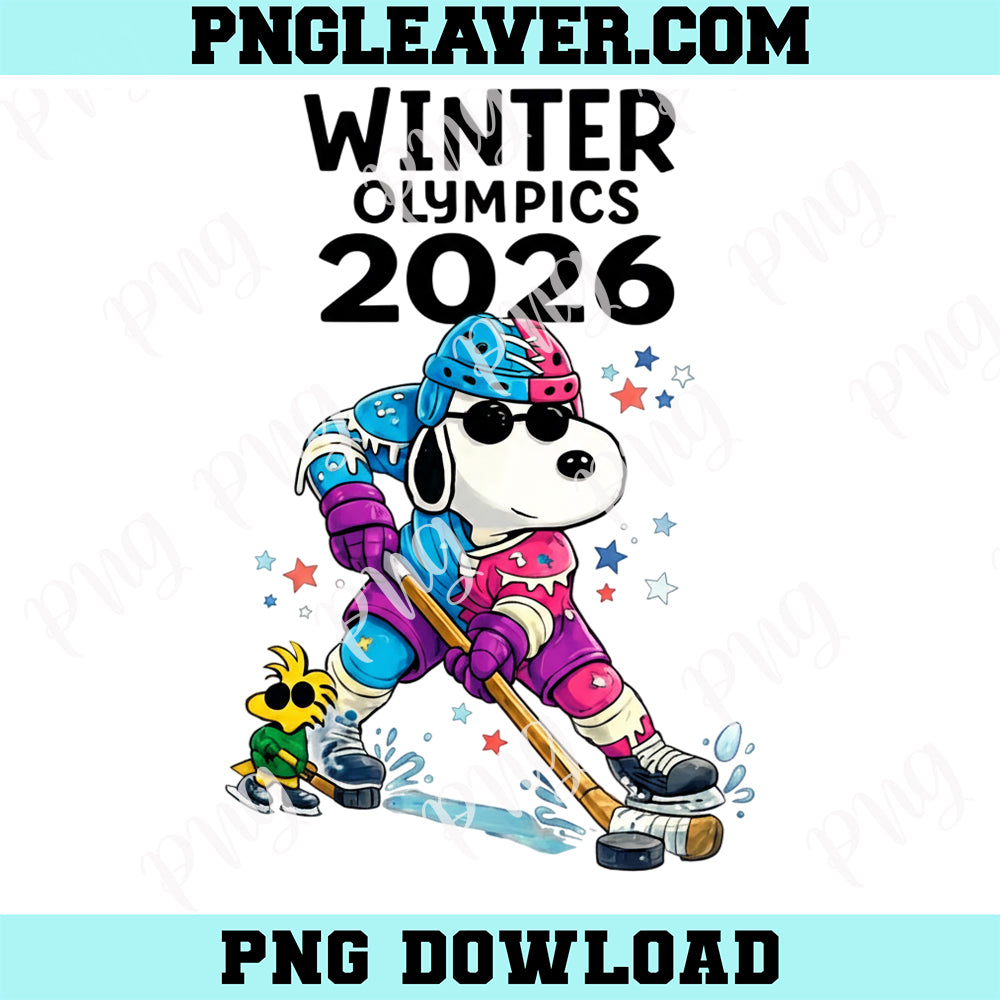 Hockey Dog 2026 Winter Games PNG, Winter Olympics Png