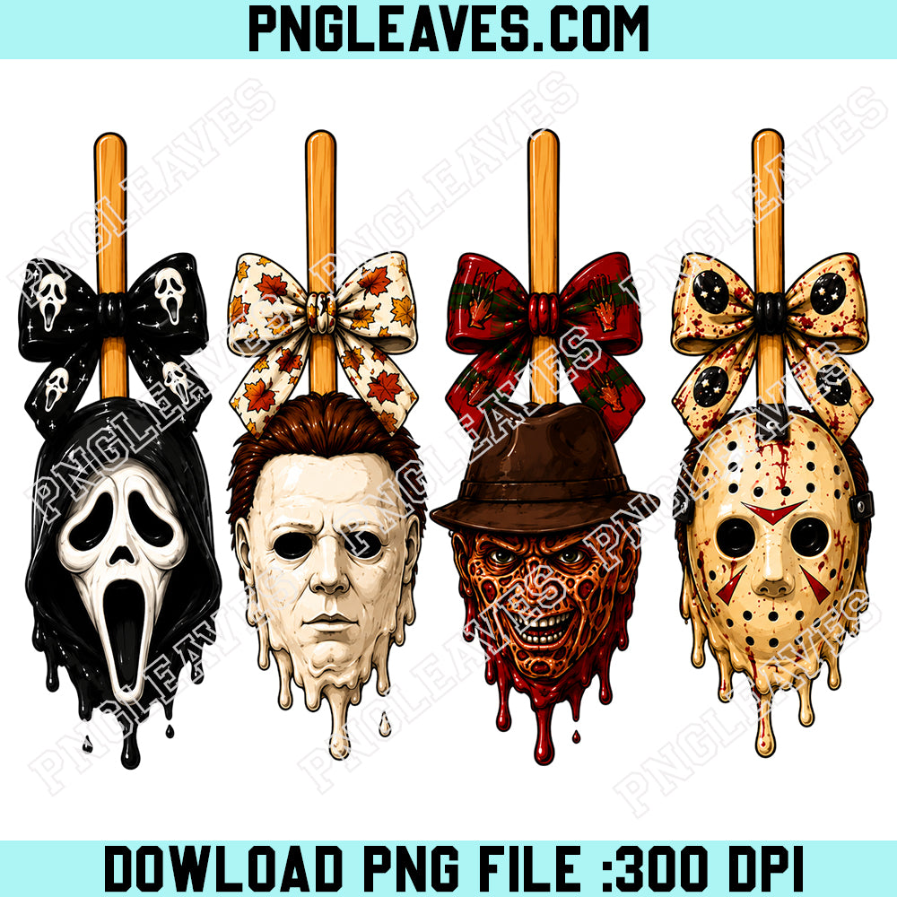Horror Candy Apple PNG, Spooky Season PNG