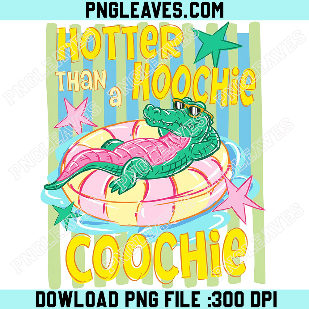 Summer Alligator Png, Hotter Than A Hoochie Coochie Png, Striped Summer Png