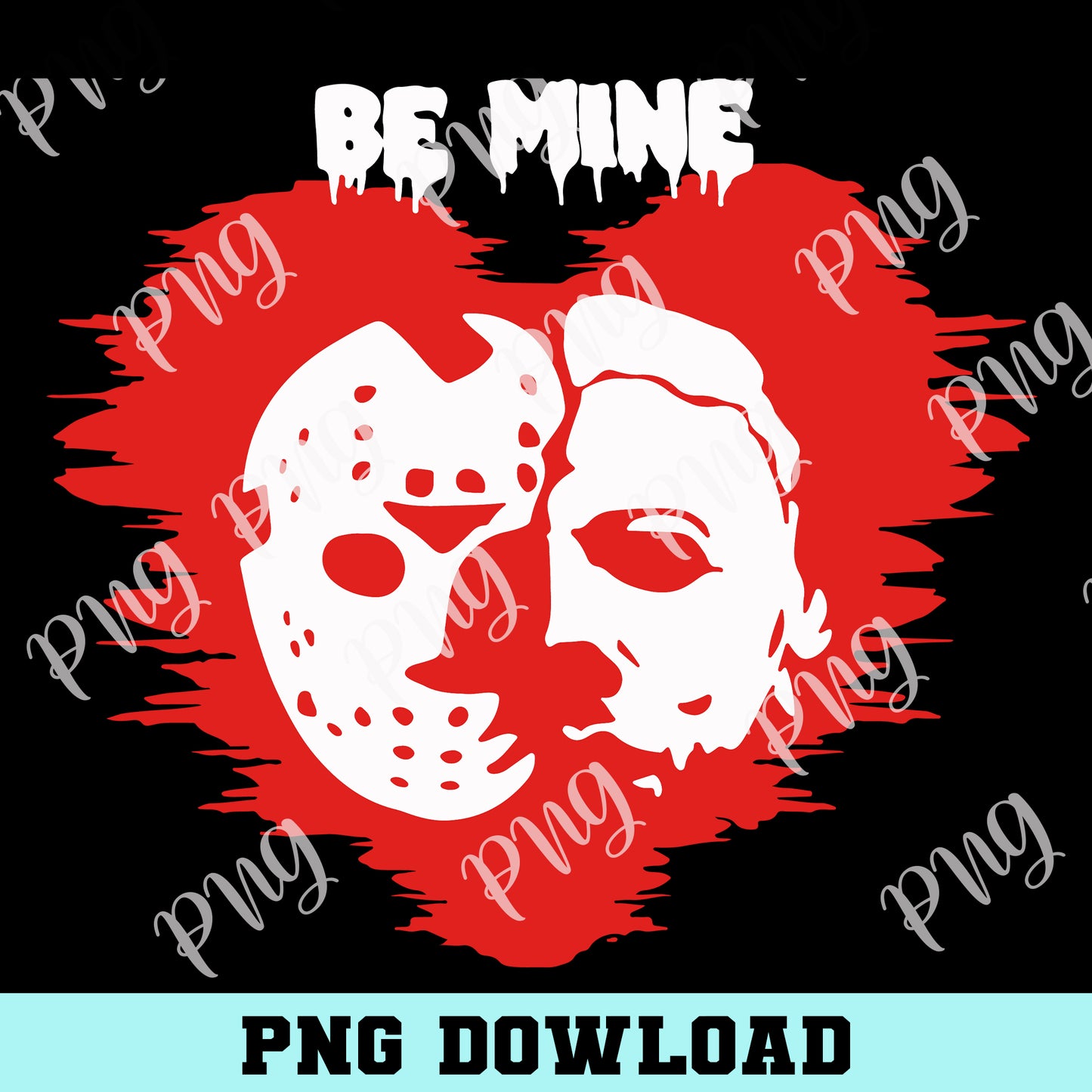 Jason Michael Heart Svg, Be Mine Horror Movie On Valentine Day Svg