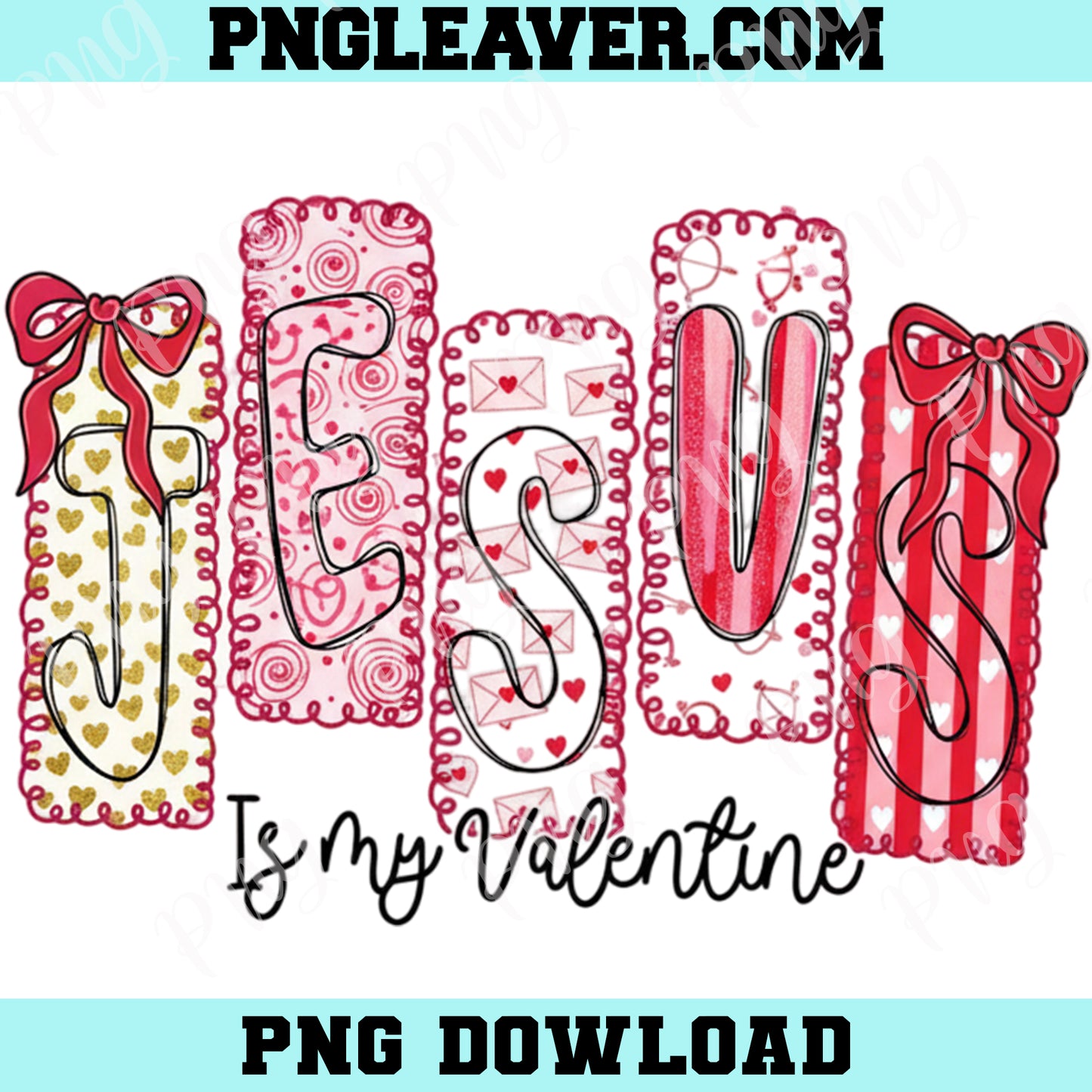 Jesus Is My Valentine Pink Png, Jesus Loves You Png, Love Like Jesus Png, Lace Valentine Coquette Png