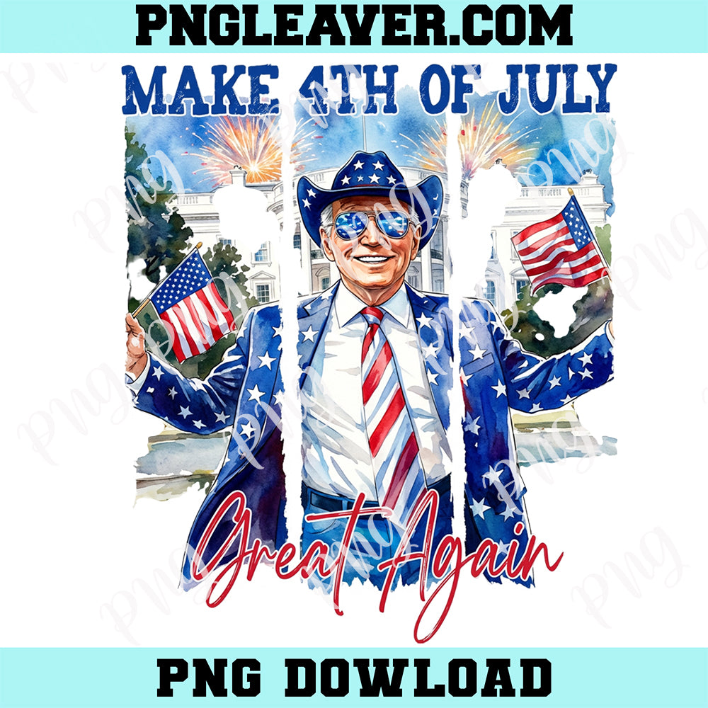 Make 4th Of July Great Again Retro Png, Happy 4th of July Png, Retro American 4th Of July Png