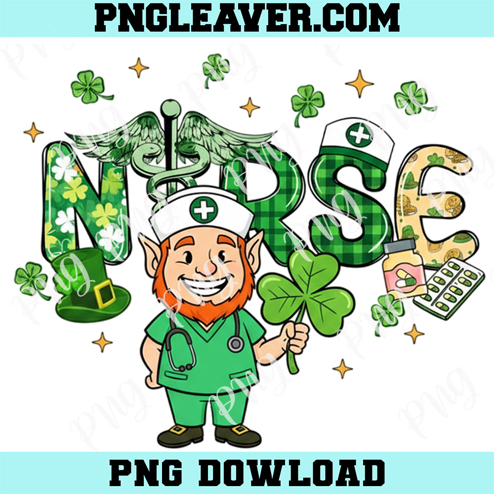 Nurse St Patricks Day New Png, St Patricks Nurse Png, Nurse St Pattys Day Png