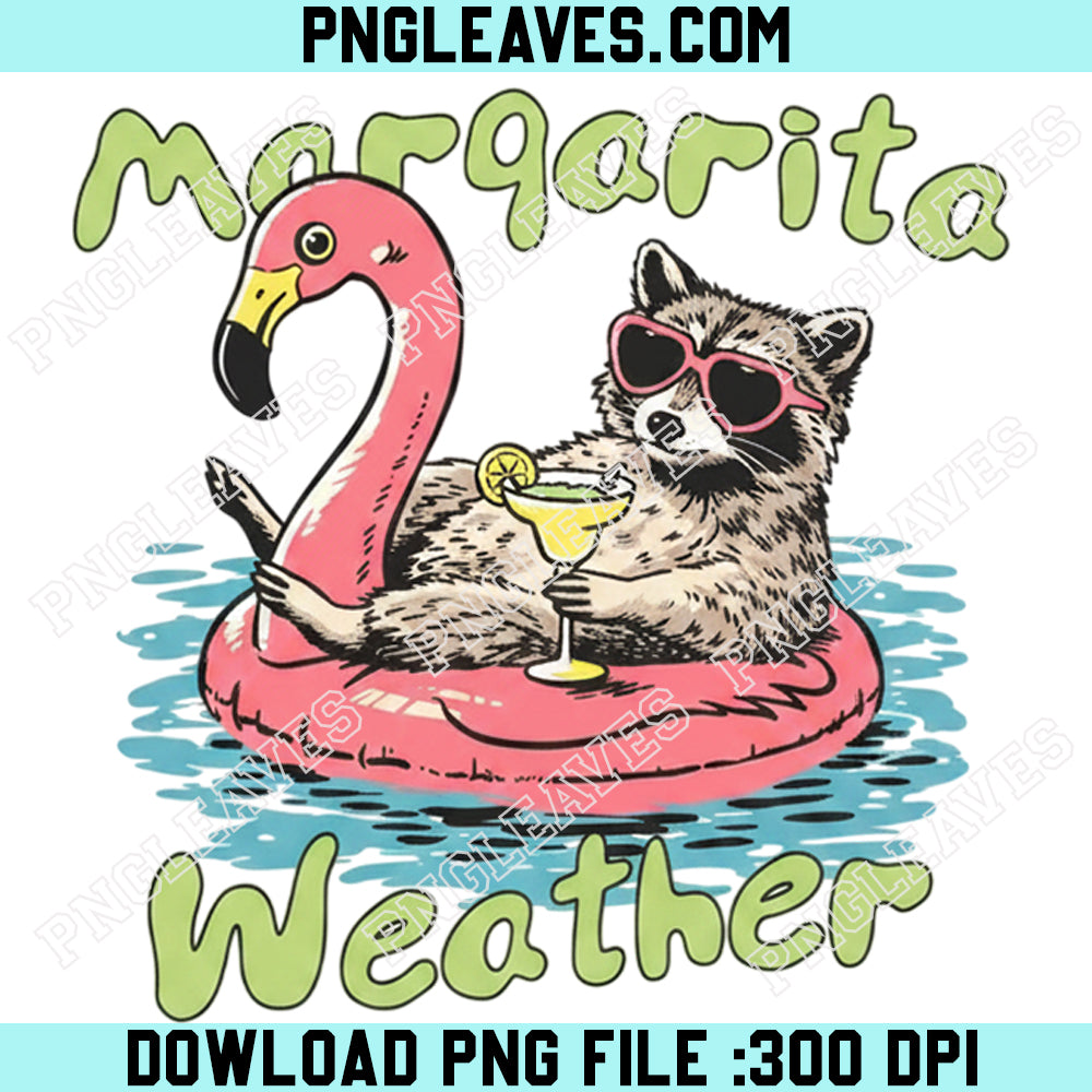 Raccoon Margarita Summer Png, Funny Summer Vibes Png, Drinking Animal Beach Float Png