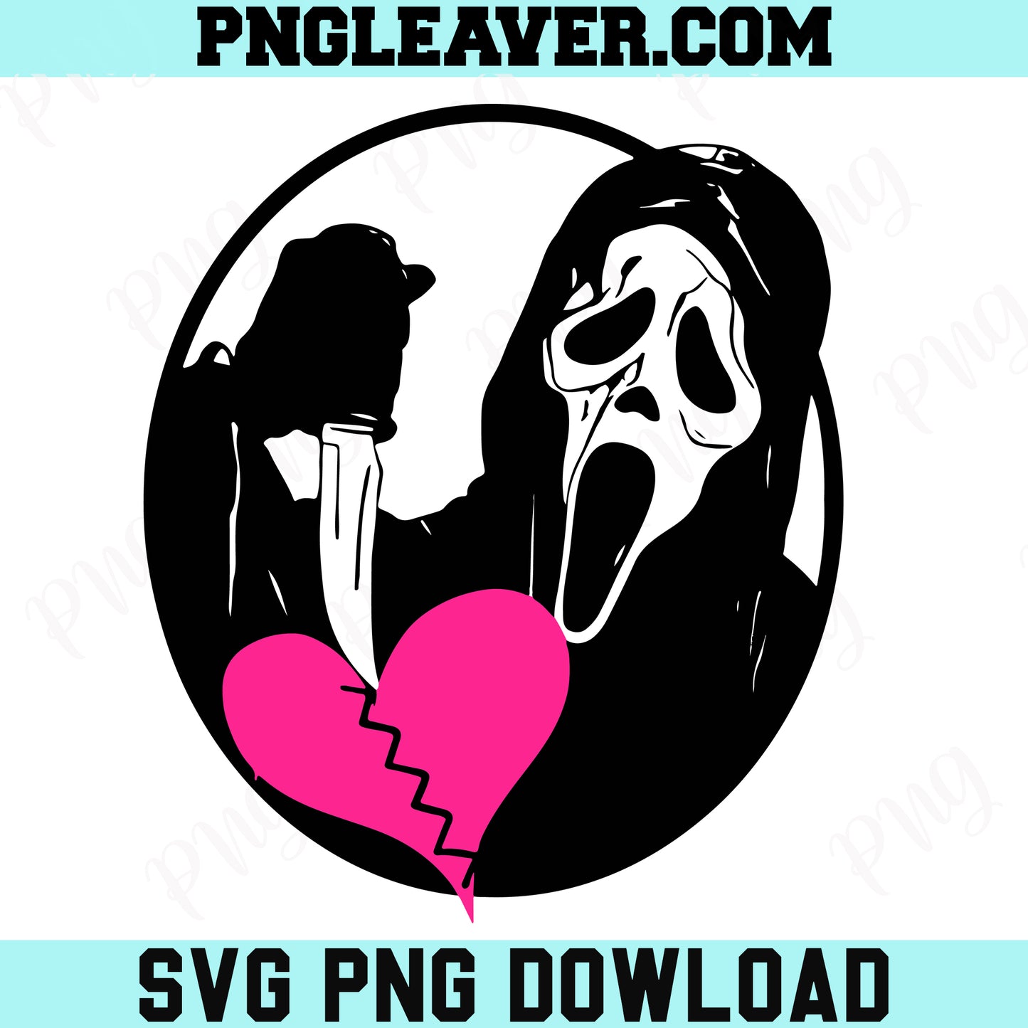 Scream Heart Svg Png, Ghost Valentine Svg, Scream Ghostface Valentines Svg