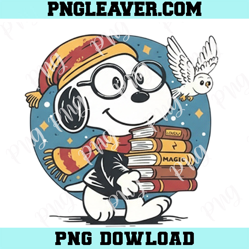 Snoopy Potter Wizard Png, Harry Snoopy Png, Snoopy The Wizard Dogwatz Png