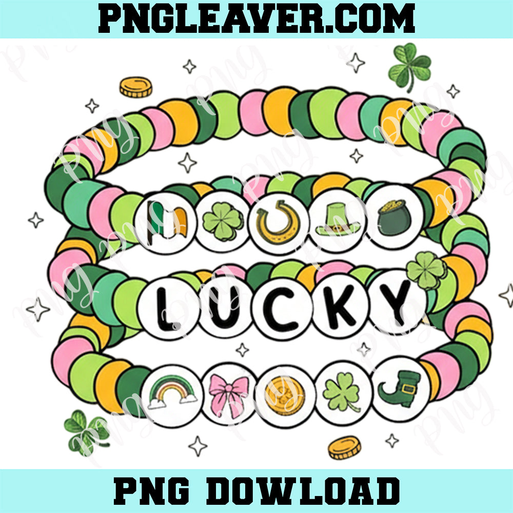 St.Patricks Day Friendship Bracelet Png, Lucky Mama Patrick Png