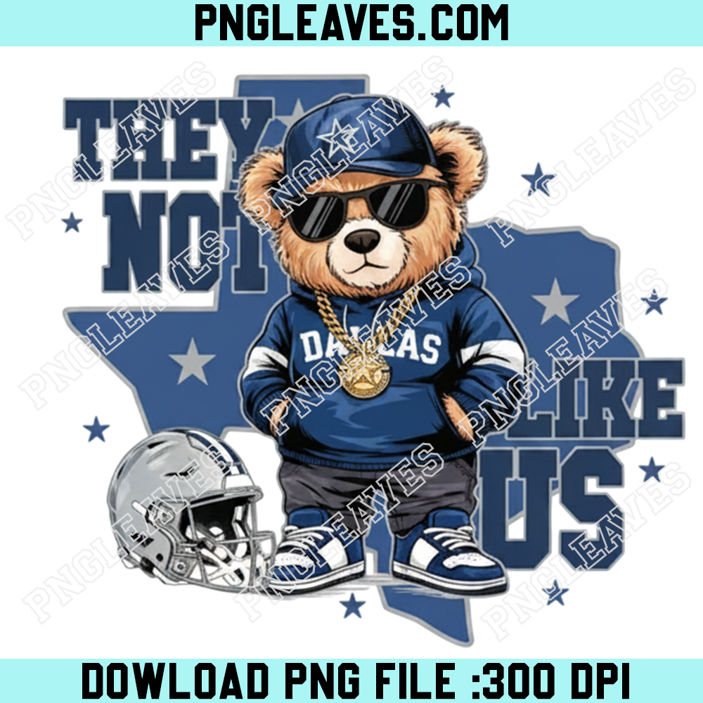 Cowboys Dallas Bear Sport Png, Dallas Football Shirt Png, Cowboys Football Touchdown Season Png