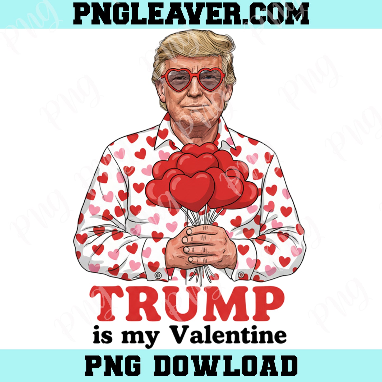 Trump Love Is My Valentine Png, Retro Valentine Shirt Design, Trump Valentine Png