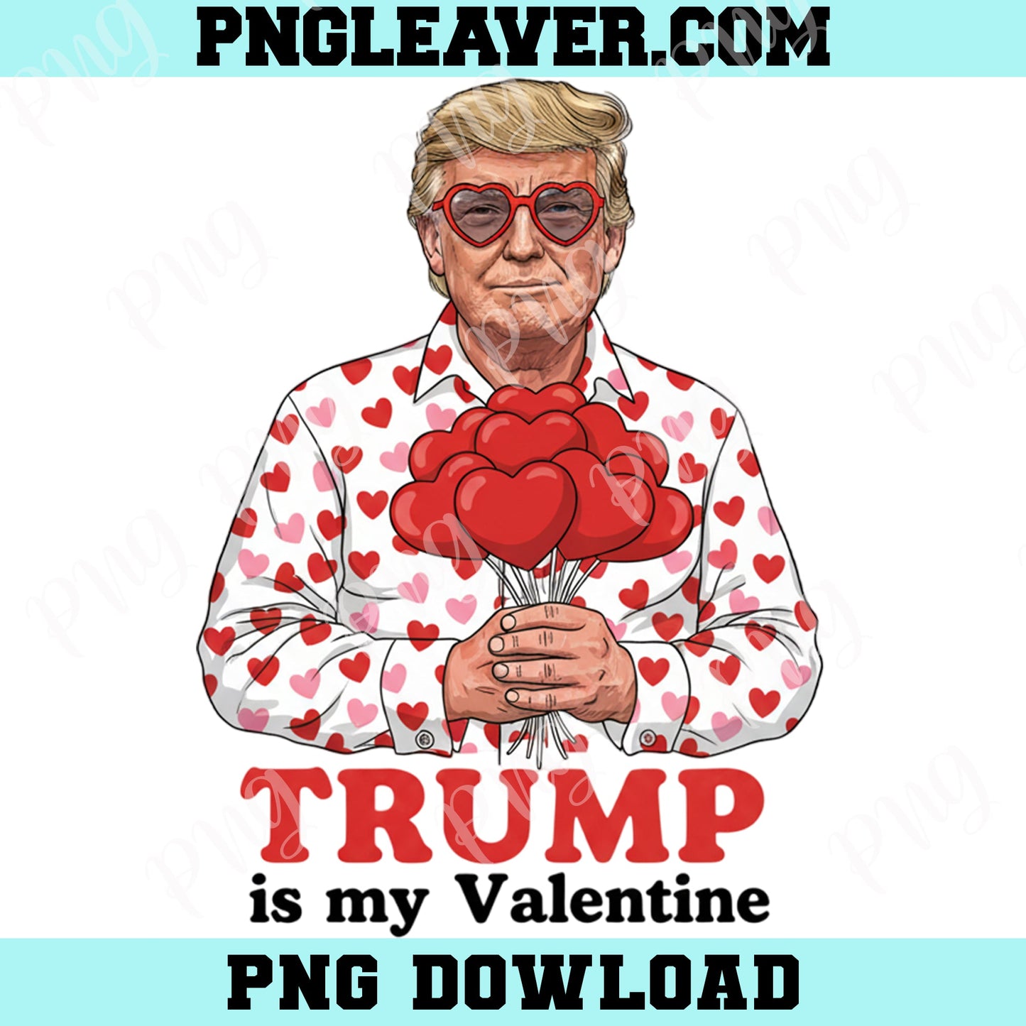 Trump Love Is My Valentine Png, Retro Valentine Shirt Design, Trump Valentine Png