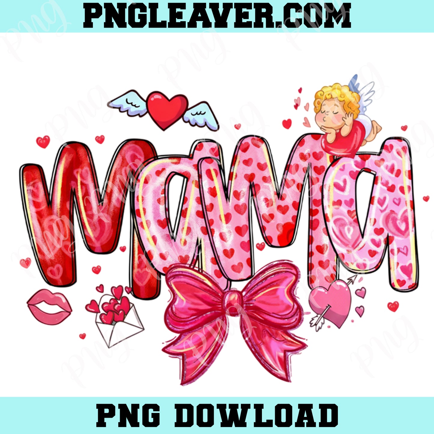 Valentine Mama Coquette Love Png, Valentine Png, Mama Valentine Png