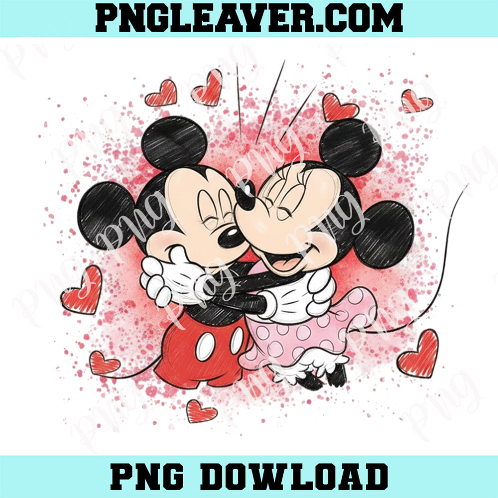 Valentine Mouse And Friends Cute New Png, Happy Valentine's Day Png, Valentines Family Trip Png, Magical Heart Valentines Png
