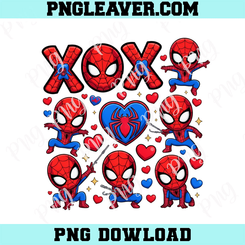 XOXO Superhero Valentine PNG, Cute Comic Hero Love Design Png, Kids Valentine Png