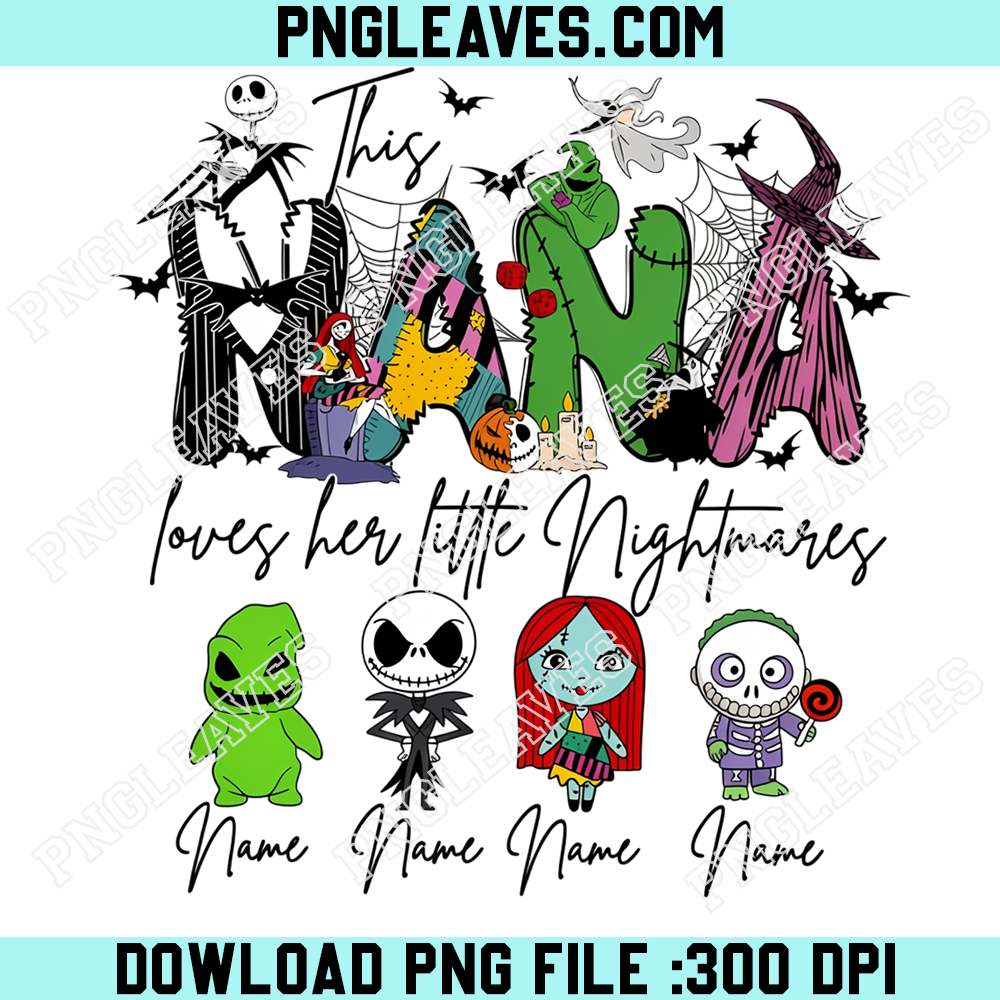Nightmare Before Christmas Halloween PNG, Jack Sally Oogie Boogie Spooky Character Collectio