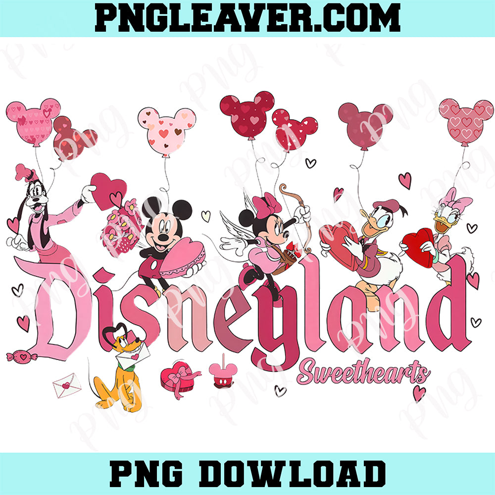 Disneyland Balloon Mouse Heart Png, Mickey And Friends Love Png