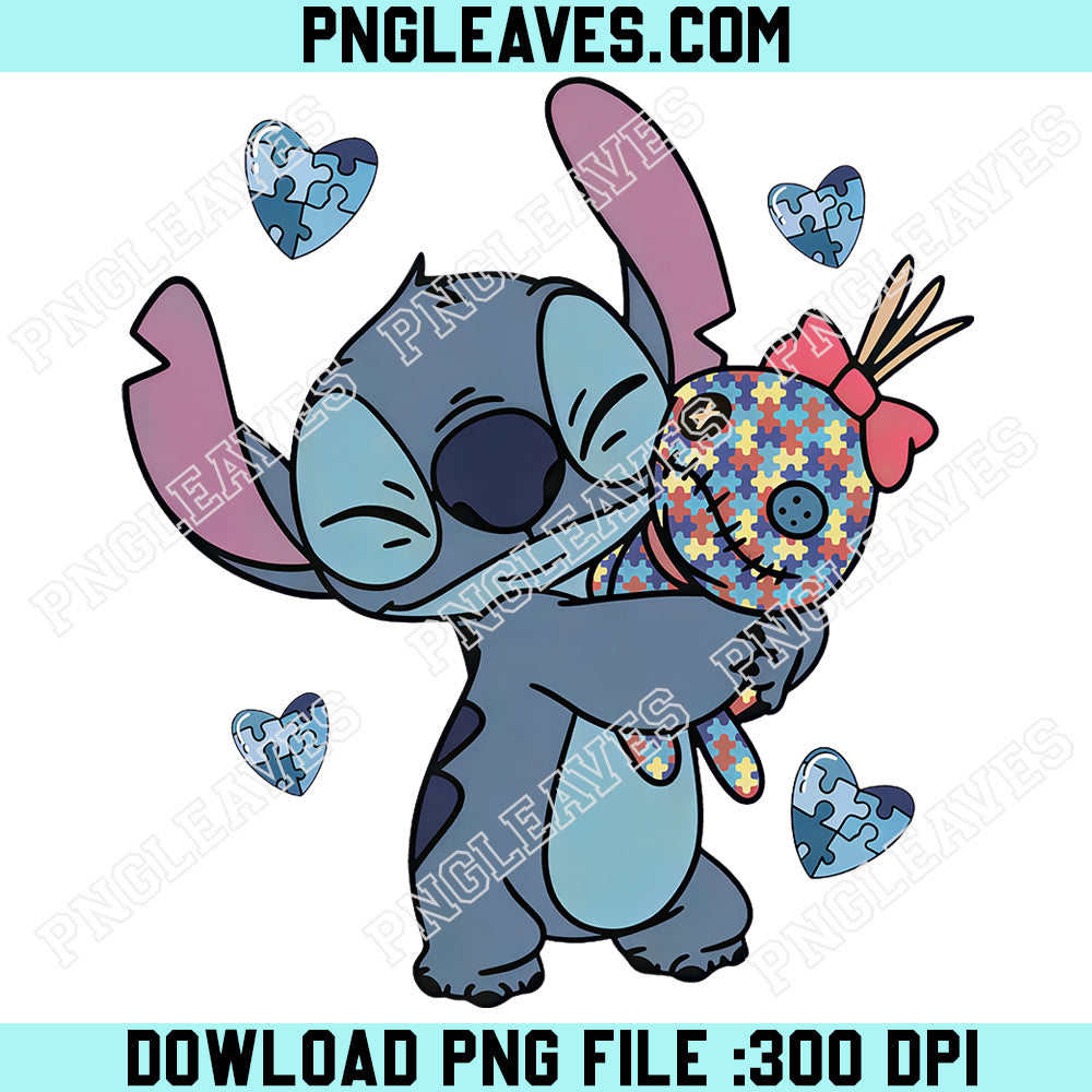 Stitch Autism Awareness PNG, Disney Autism PNG, Awareness Day PNG