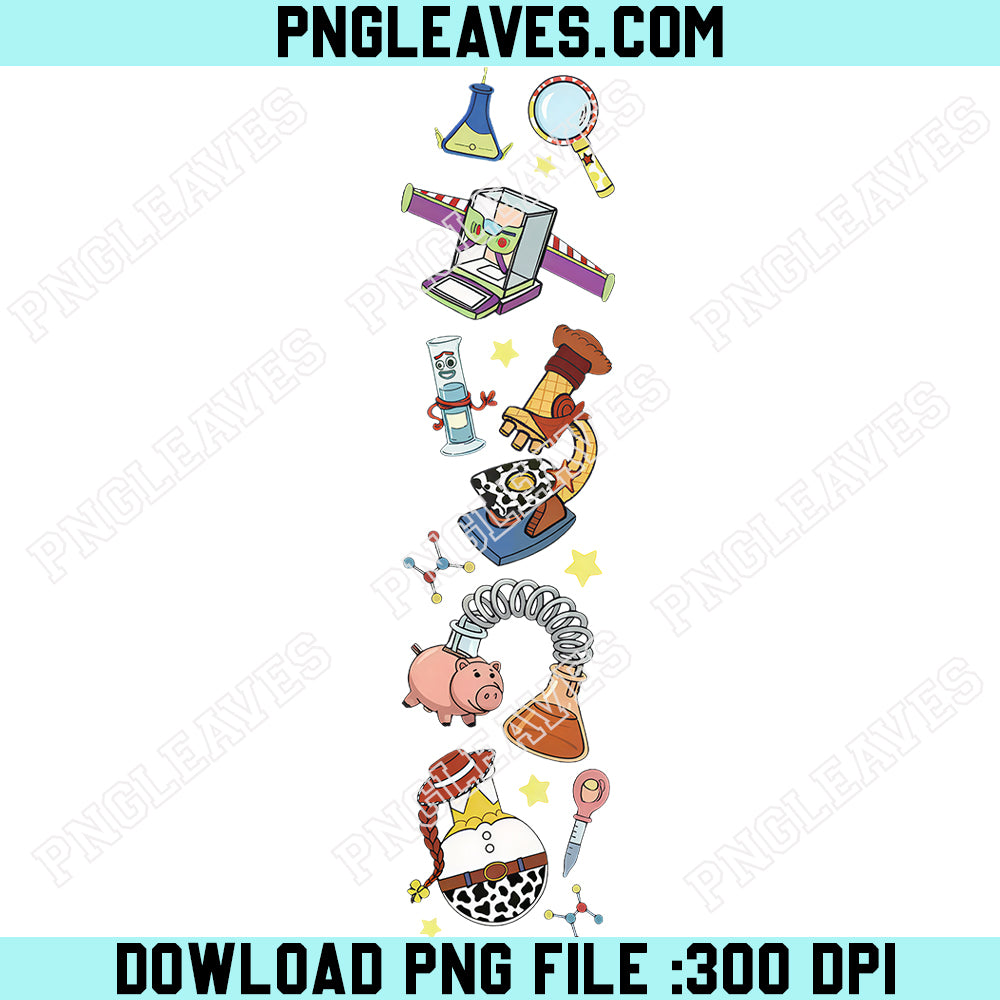Two Sided Disney Toy Story Lab Week PNG, Buzz Lightyear Woody Lab Story PNG, Lab Team PNG