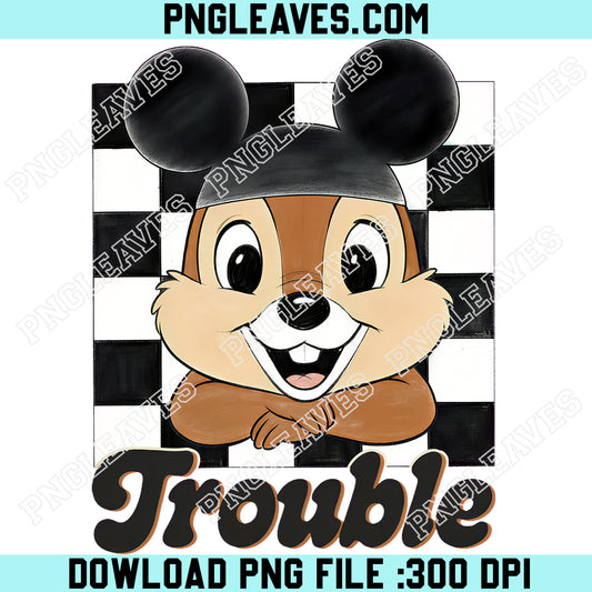 Chip And Dale Double Trouble Checkered PNG, Disney Couple PNG, Disney Family PNG