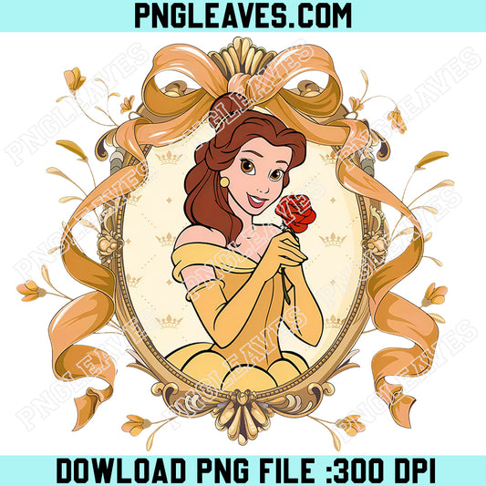 Disney Princess Belle Rose Png, Disneyland Princess Trip Png, Disney Girls Trip Png