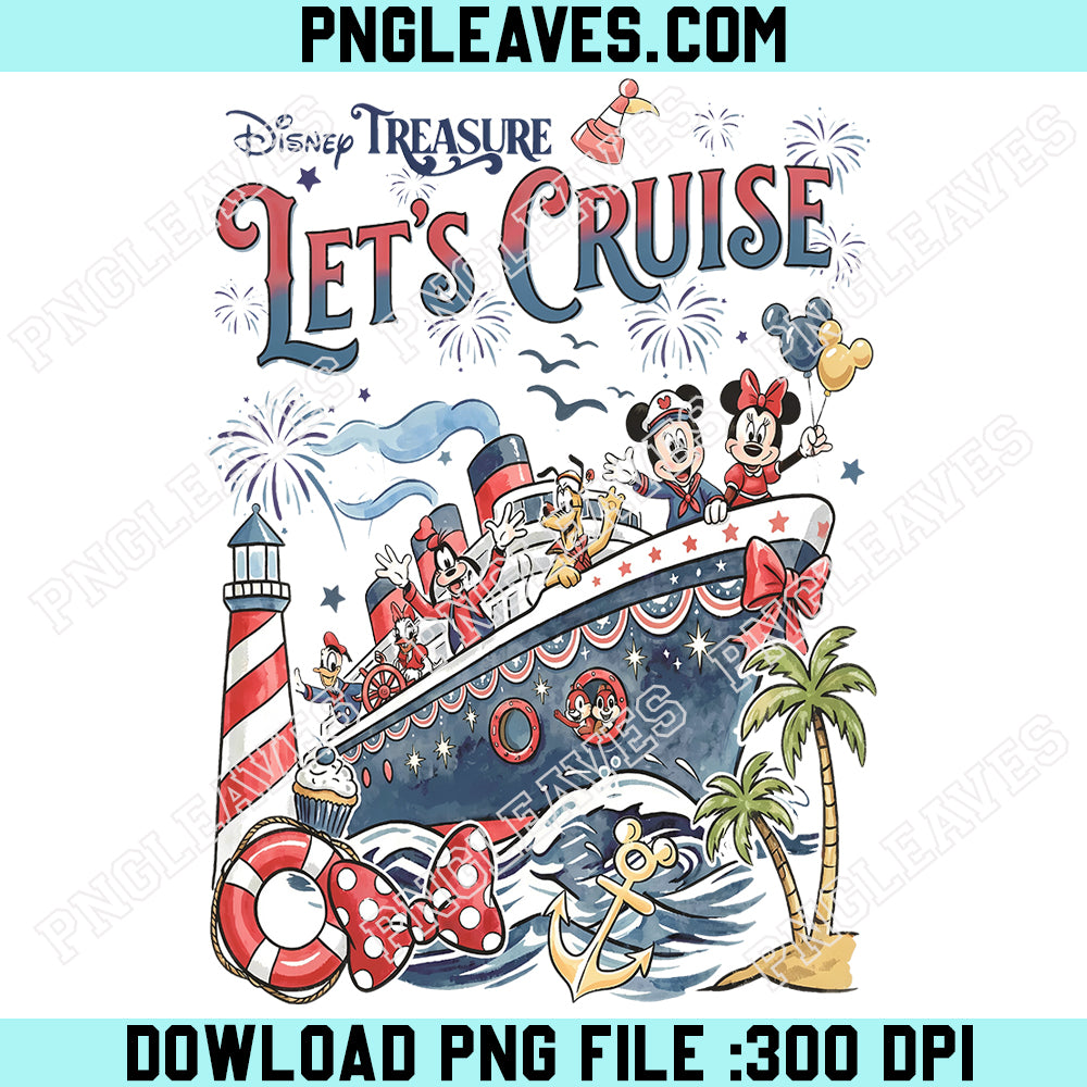 Personalized Disney Cruise Line Png, Mickey Friends Family Cruise Trip Png