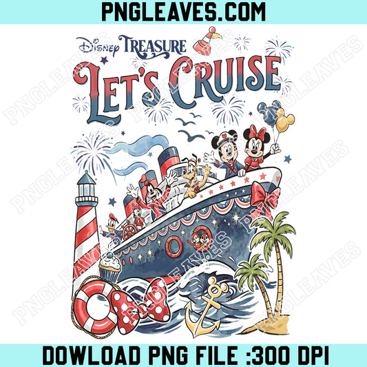 Personalized Disney Cruise Line Png, Mickey Friends Family Cruise Trip Png