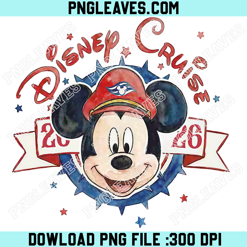 Personalized Disney Cruise Line 2026 Png, Mickey Friends Family Cruise Trip 2026 Png
