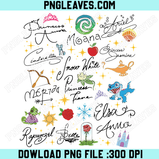 Watercolor Magic Castle Princess Font Name Png, Disneyland Family Trip Png