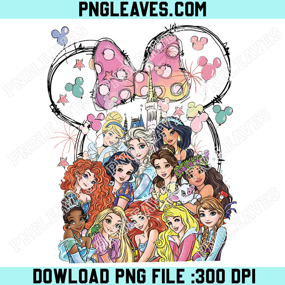 Watercolor Magic Castle Princess Mouse Friend Png, Disney Princess Girl Friend Png
