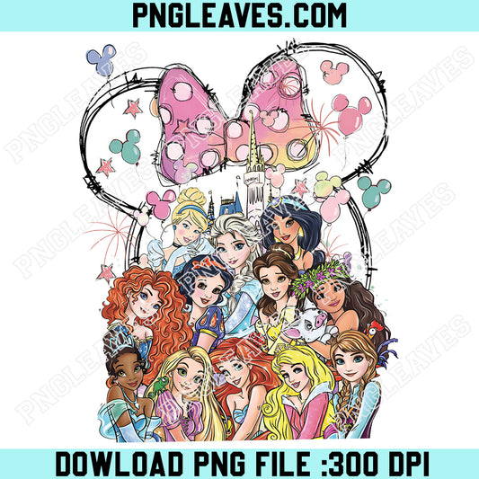 Watercolor Magic Castle Princess Mouse Friend Png, Disney Princess Girl Friend Png