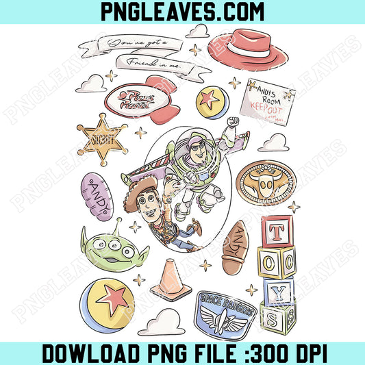 Toy Story Friends PNG, Woody Buzz Lightyear Clipart, You’ve Got a Friend in Me PNG