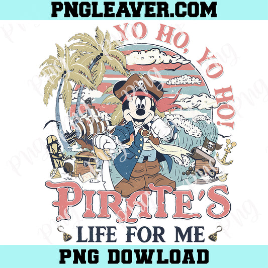 Yo Ho Yo Ho A Pirate's Life for Me Png, Personalized Mickey Friends Disney Pirates Png, Family Pirates of the Caribbean Png