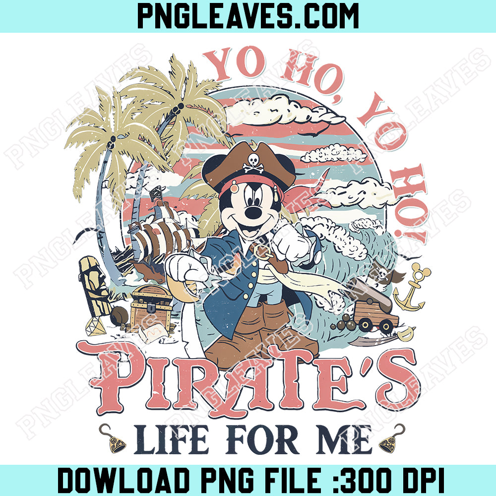 Personalized Mickey Friends Disney Pirates PNG, Yo Ho Yo Ho A Pirate Life PNG, Family Pirates Of The Caribbean PNG